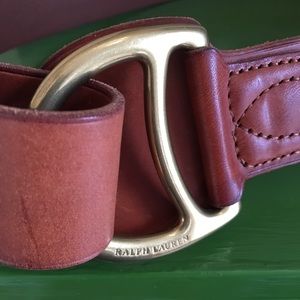 Ralph Lauren leather buckle belt